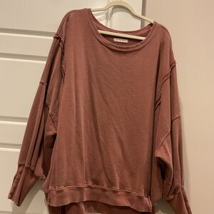 We The Free Camden Russet Acorn oversized sweatshirt